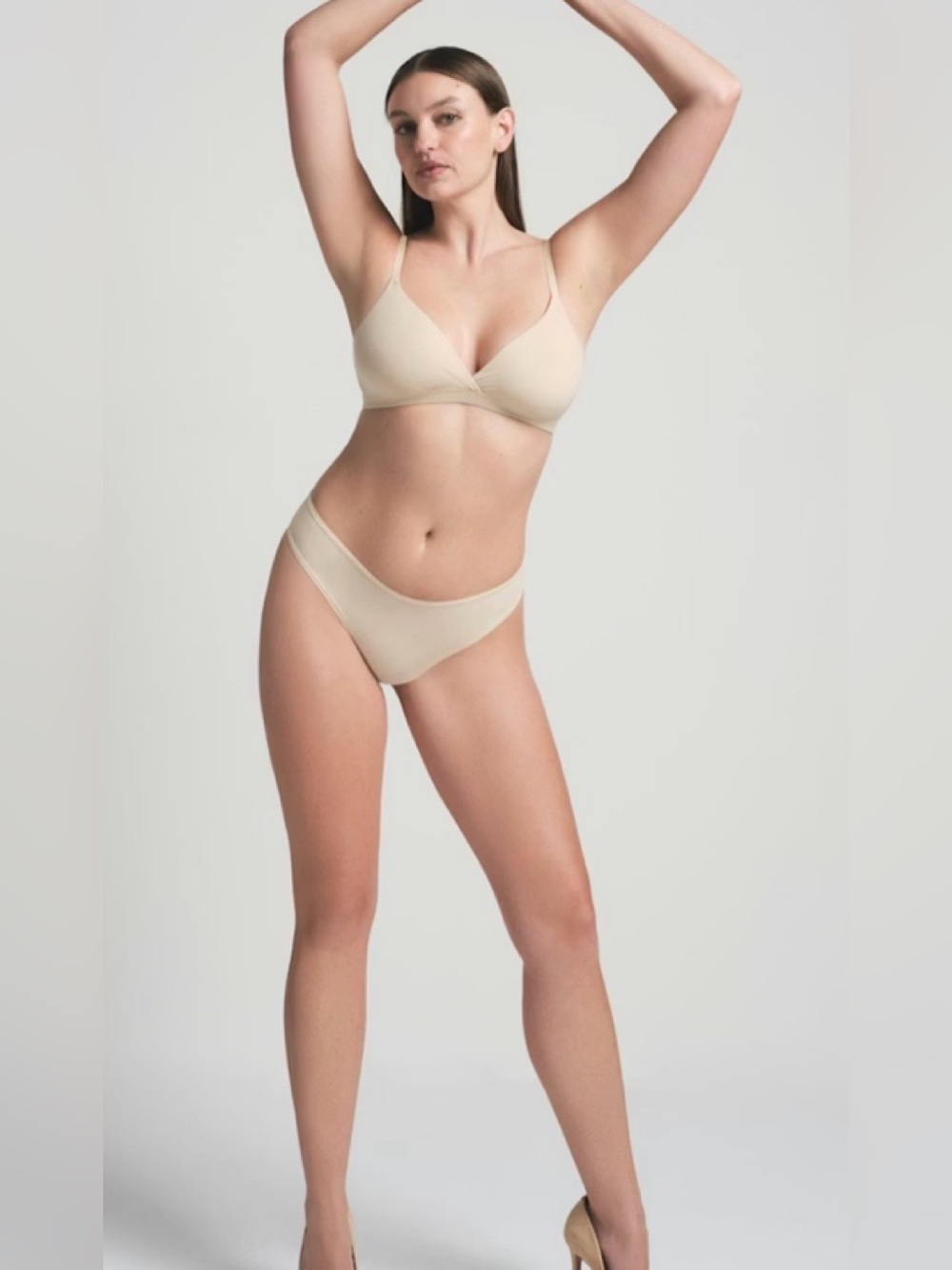 SKIMS Fits Everybody CROSSOVER BRALETTE Nude 3X
